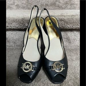 Michael Kors Leather Wedges